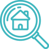 Home search service icon for white-label CRM offerings